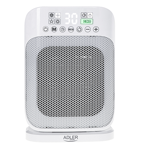 Keramický ohrievač Adler LCD s diaľkovým ovládaním 1500W